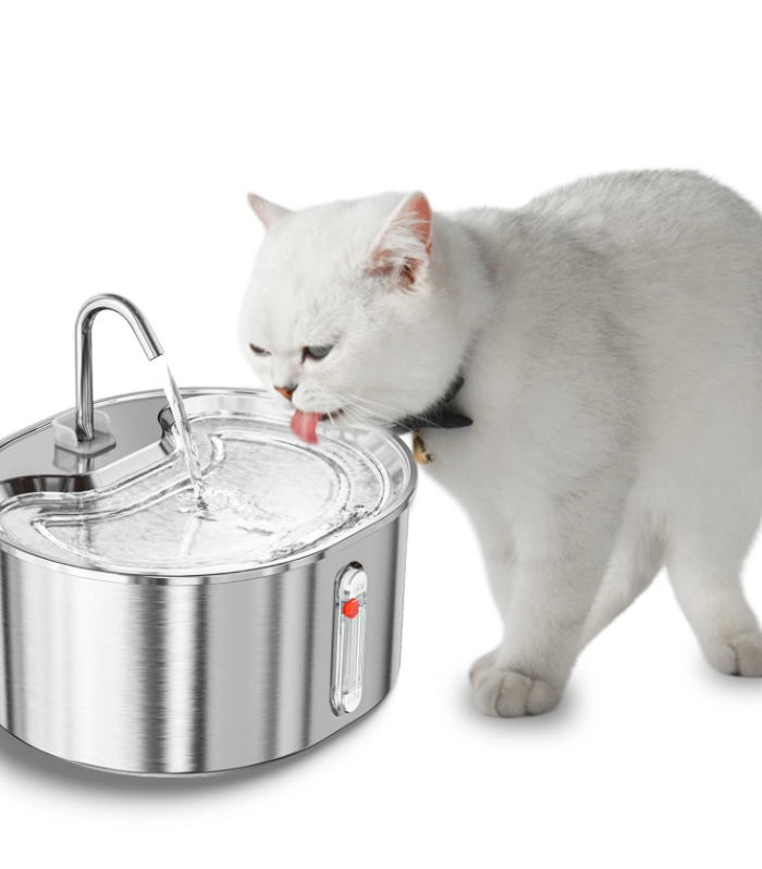 3.2L stainless steel automatic pet water fountain for cats and dogs